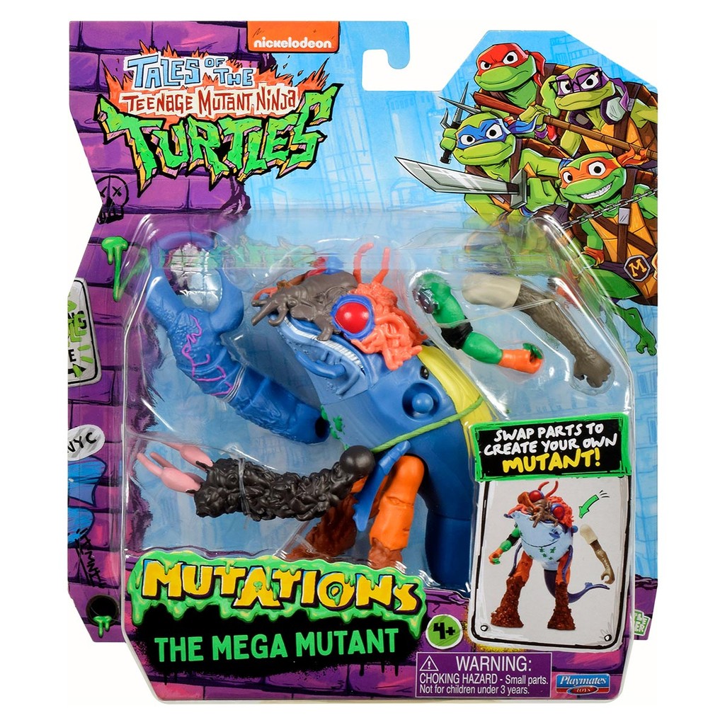 Boneco Mega Mutante - Tartarugas Ninja Mix 'N Match em Oferta na Shopee