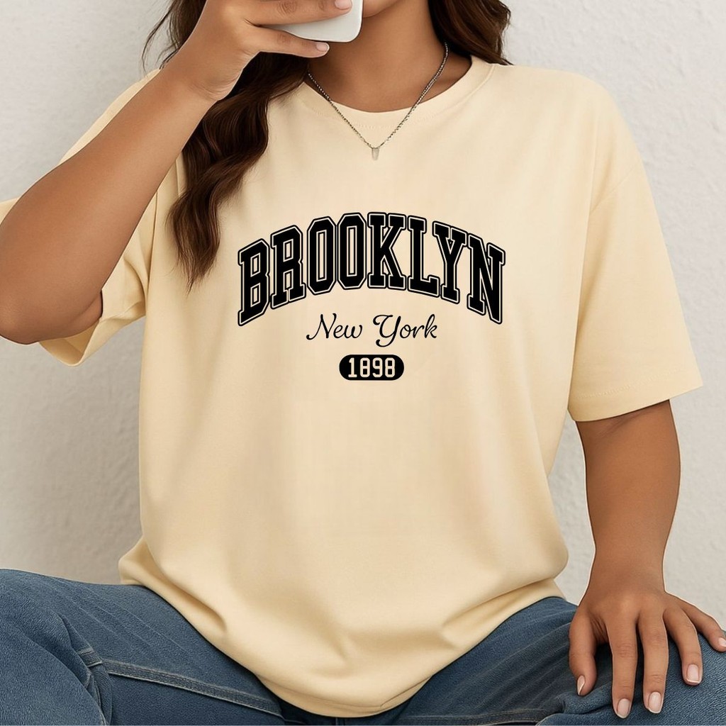 Camiseta Feminina Branca Oversized Confortável Frase Academia Estampada