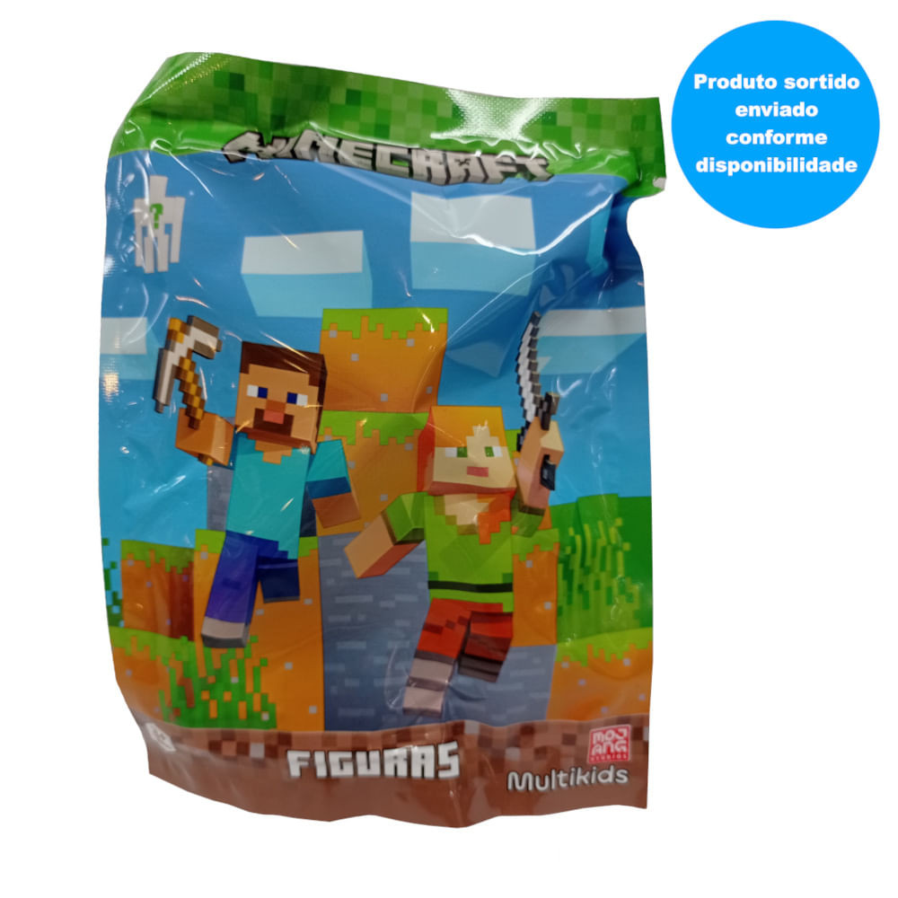 Mini Figura Surpresa - Minecraft - Mojang - Sortido - Multikids - Hobbies & Collections