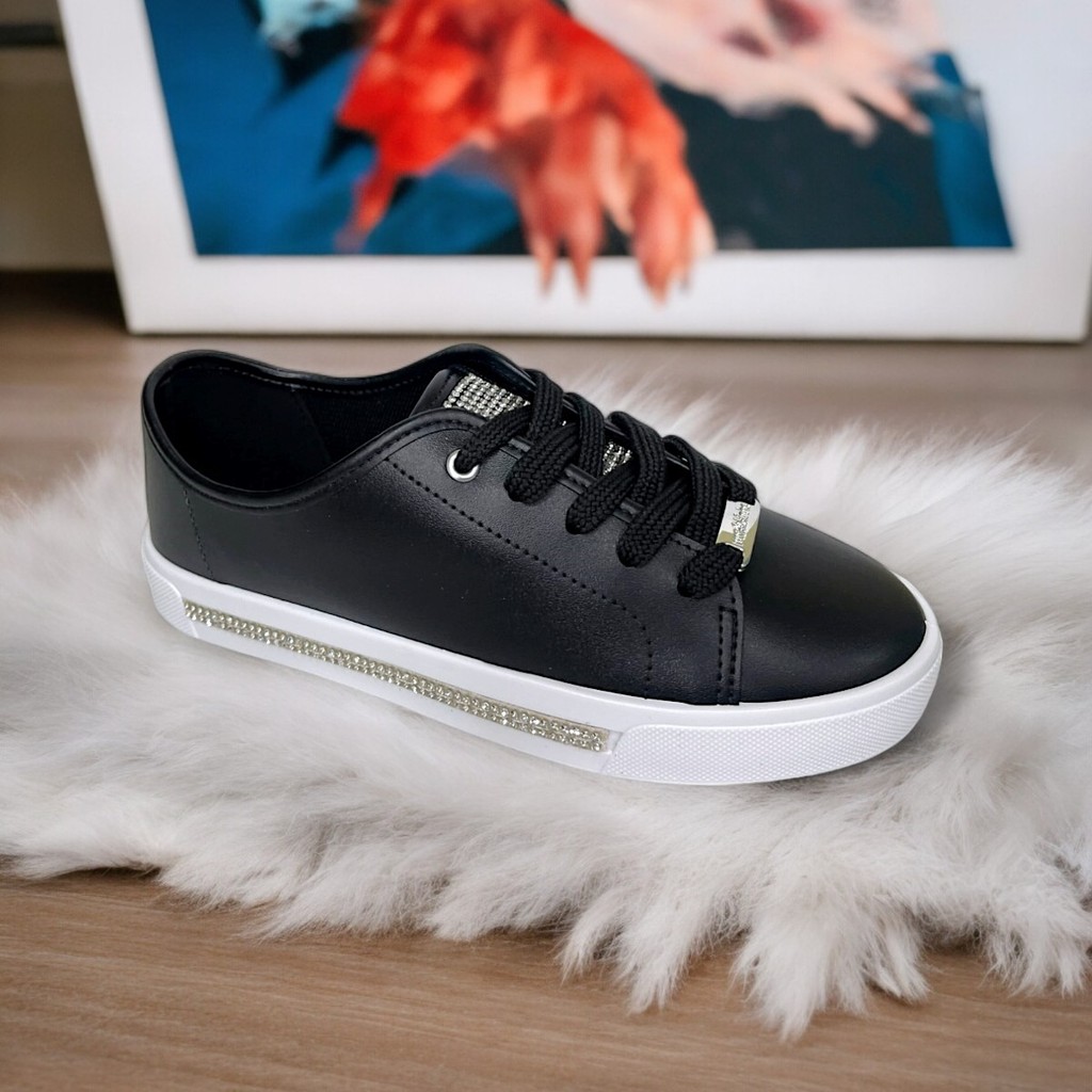 Tênis Infantil Menina Molekinha Casual Brilho Strass Festa Conforto 2524848