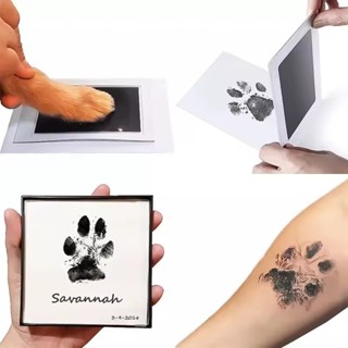 Carimbo Pé Mão De Bebê Pet Pata De Cachorro Gato Pezinho Recém Nascido Almofada De Tinta Não Tóxico em Oferta na Shopee