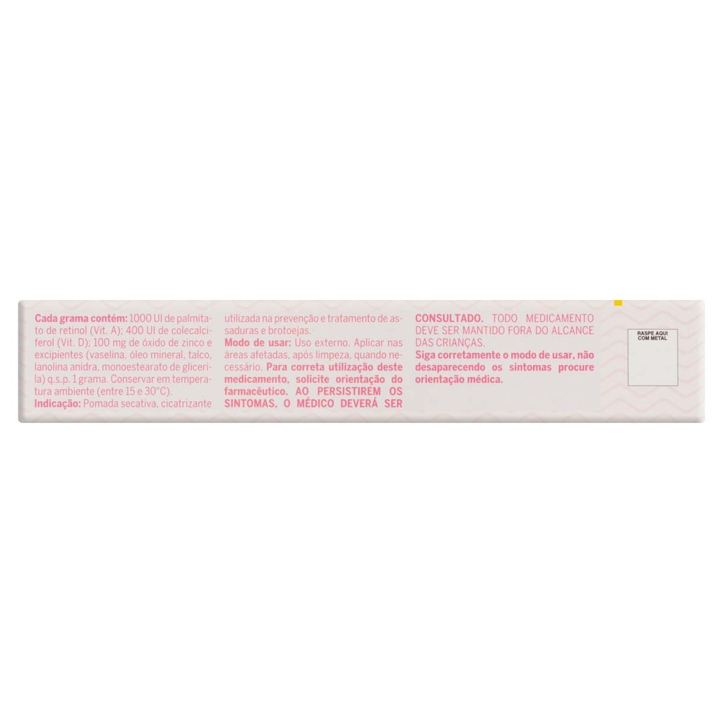Detalhes do Kit 2 Pomadas Para Prevenção De Assaduras Babymed Rosa 45g