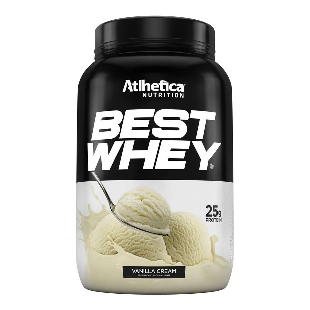 Whey Protein Best Whey Pote 900g Atlhetica Nutrition / VANILLA CREAM em Oferta na Shopee