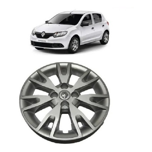 Calota Unitária Aro 15 Renault Sandero/Logan Original em Oferta na Shopee