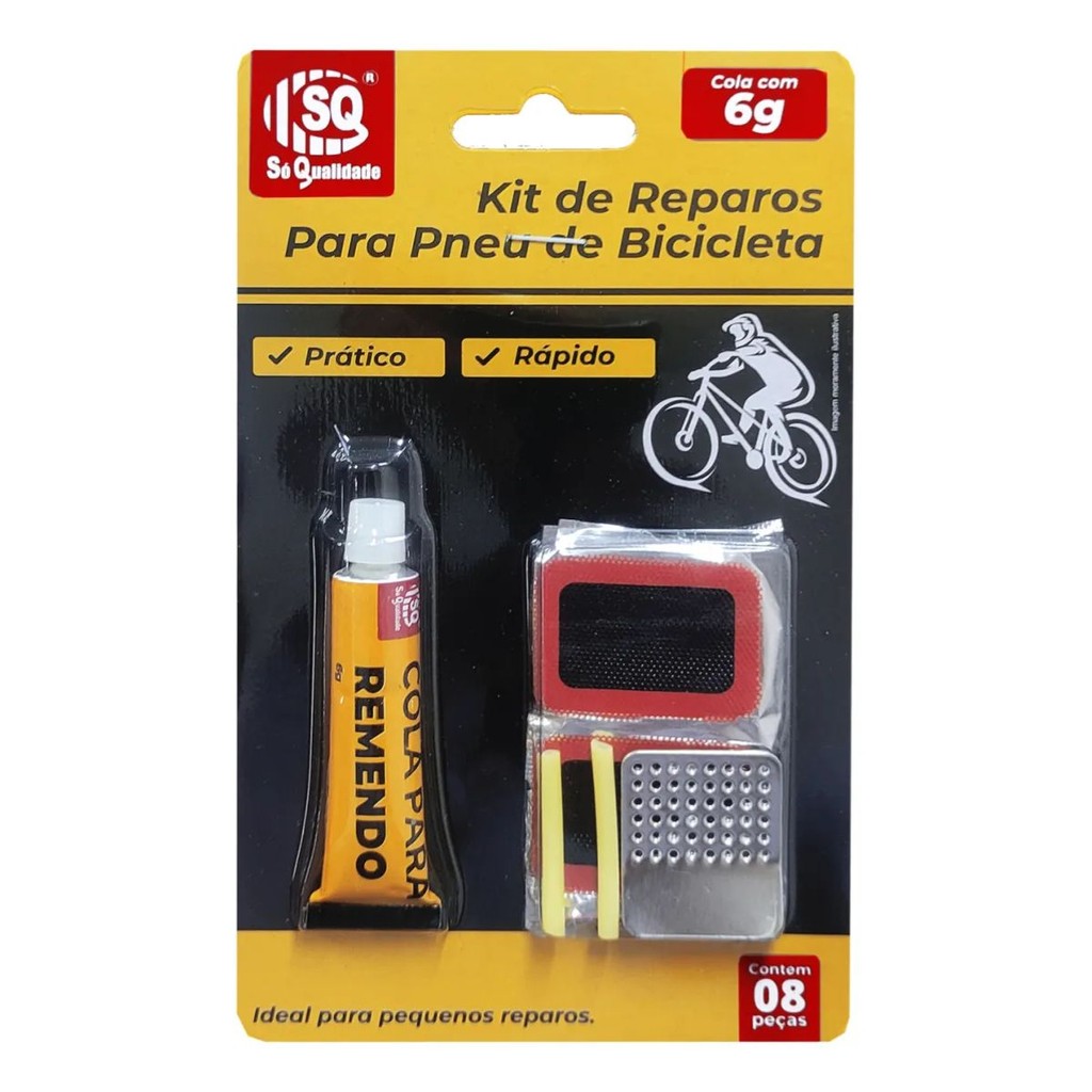 KIT REPARO PNEU SEM CÂMARA MODELO MACARRÃO P MOTO E CARRO
