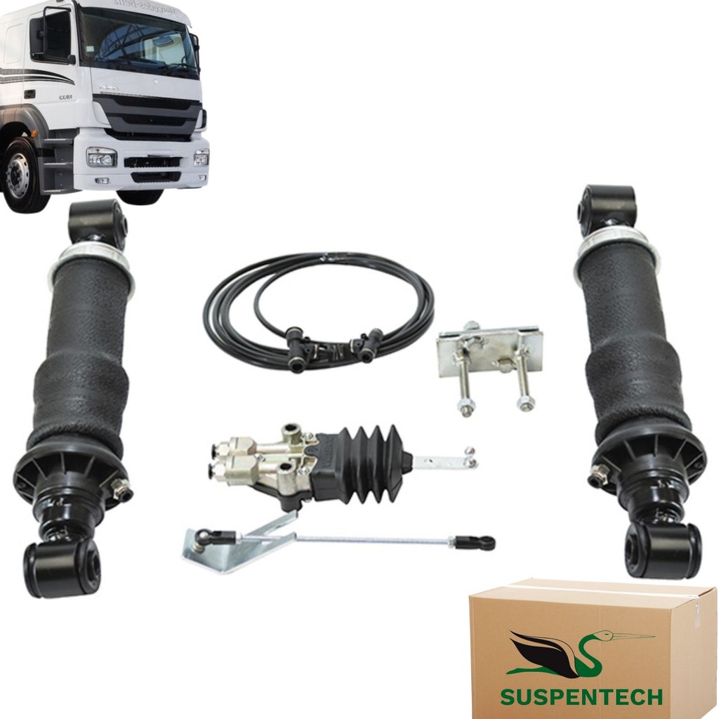 Kit Completo Instalação Suspensão Ar Cabine Mercedes-Benz Axor 1933 2007... - Traseiro