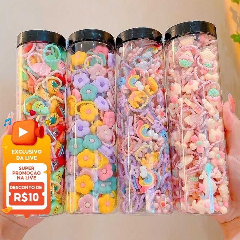 Conjunto De Laços De Cabelo Coloridos Para Bebês , 30 Peças , Elásticos Macios Meninas Peq...