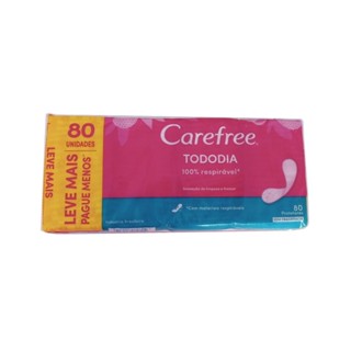 Absorvente Carefree Todo Dia sem perfume Lv80Pg60 em Oferta na Shopee