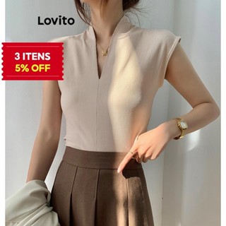 (Trendy) Lovito Camiseta Básica Lisa Casual Para Mulheres L83EN251 (Multicolorido) em Oferta na Shopee