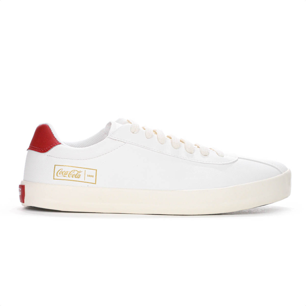 Tênis Coca Cola Nampa Off White e Vermelho - Masculino