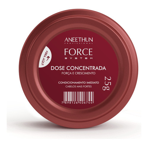 Force System Dose Fortalecedora 25g Aneethun Força Full Cabelos Enfraquecidos
