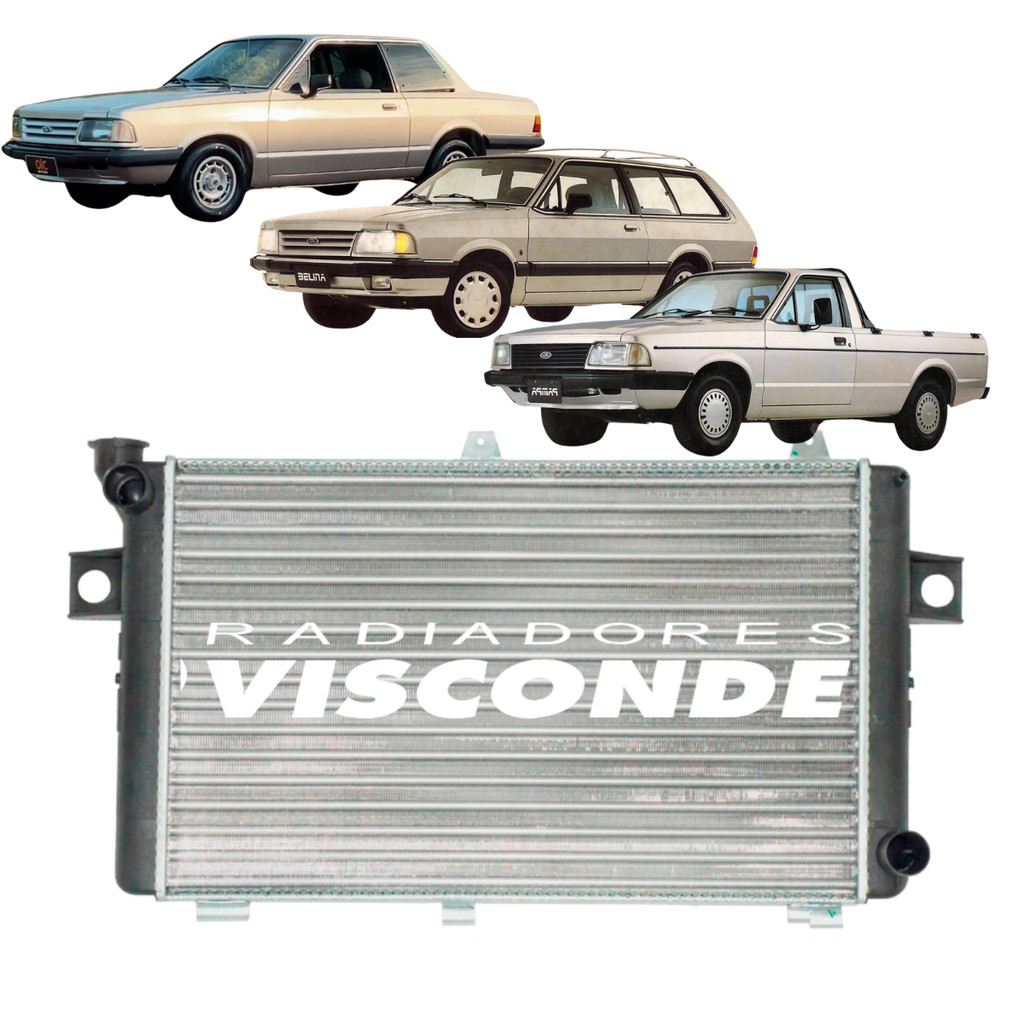 Radiador Visconde Belina Corcel Pampa Del Rey 1.6 1982 1984 1986 1989 Sem Ar em Oferta na Shopee