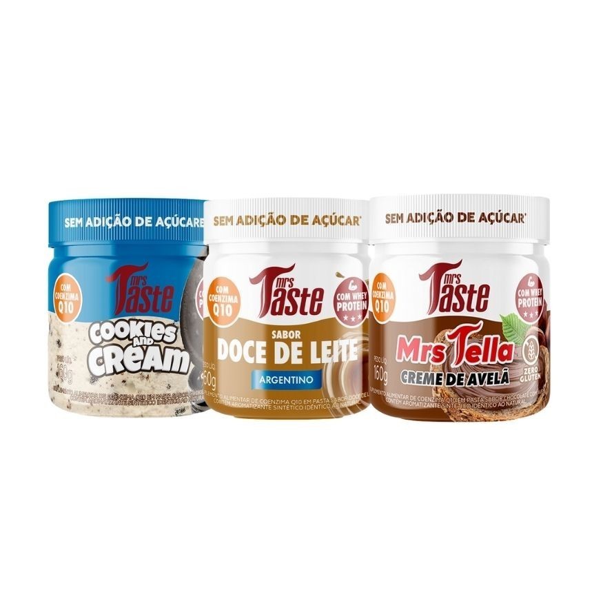 Creme Spread 160g Zero Açúcar Mrs Taste Diversos Sabores