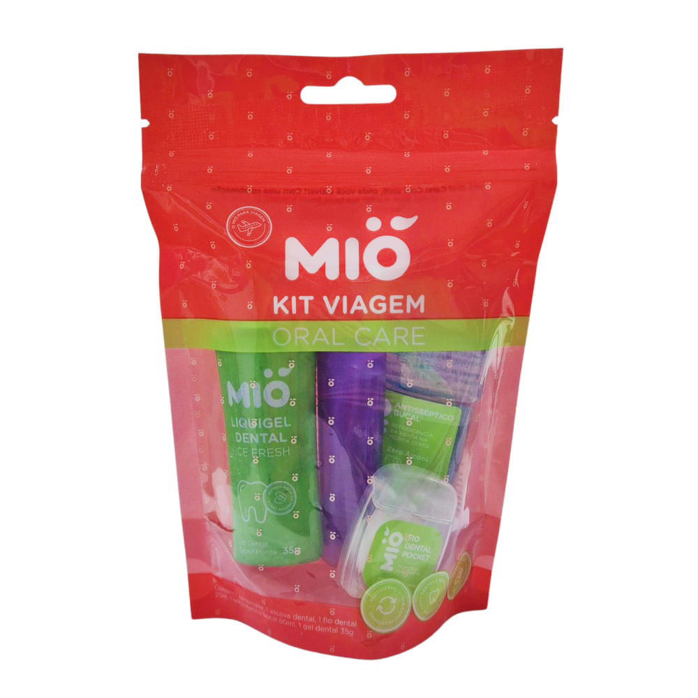Kit Higiene Bucal Mió Oral Care para Viagem - Health
