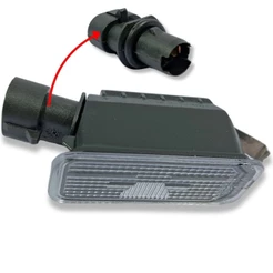 LANTERNA LUZ DE PLACA FORD KA NOVO FIESTA HATCH NOVA ECOSPORT NOVA RANGER FOCUS COM SOQUETE