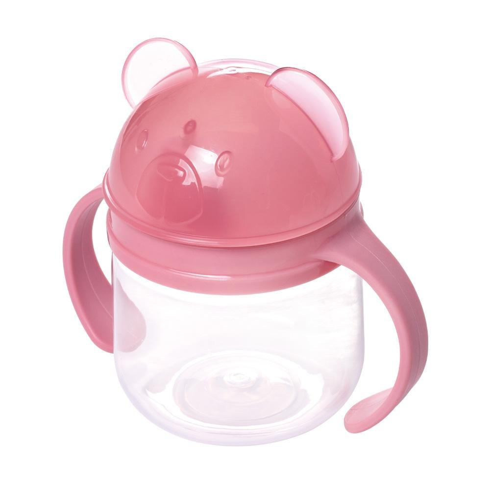 Detalhes do Caneca de Treinamento com Bico 260 ml Bear Rosa Plasútil