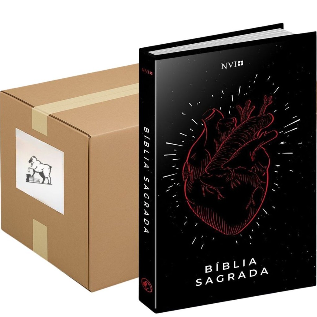 Kit 10 Bíblia Sagrada | NVI | Letra Normal | Evangelismo | Puros de Coração