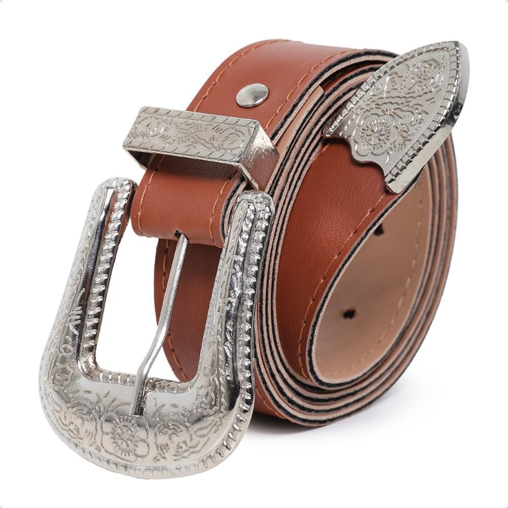 Cinto Feminino Caramelo Country Cowboy Pluz Size em Oferta na Shopee
