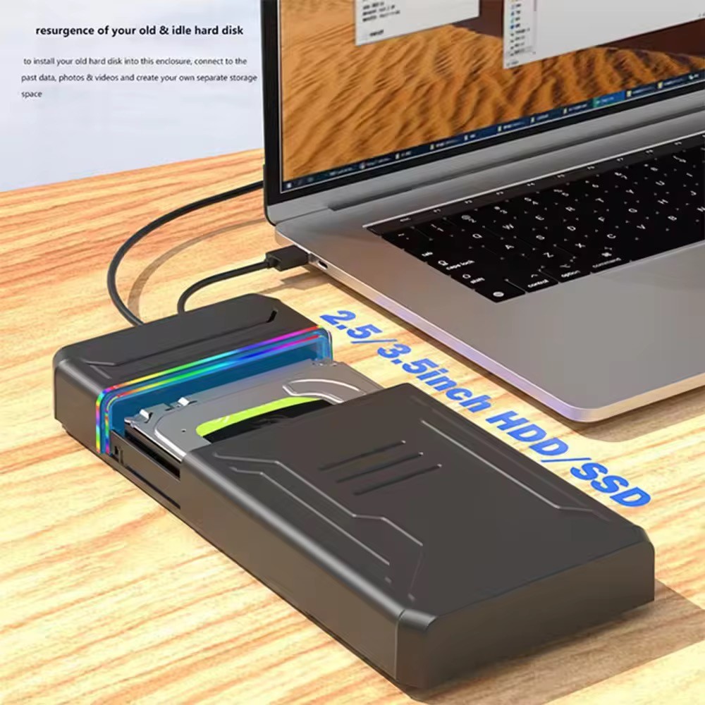 Case HD SSD Externo 2.5 e 3.5 Polegadas USB 3.1 Tipo C Knup KP-HD844 em Oferta na Shopee