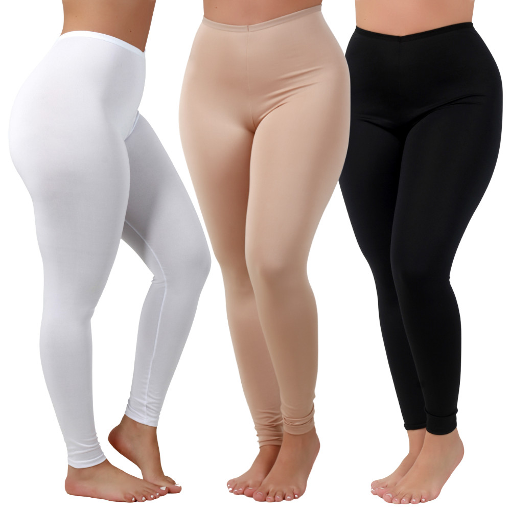 Kit 1 ao 3 Calça Anágua Anti Atrito Segunda Pele Proteção Feminina Usar Por Baixo Evita Transparência