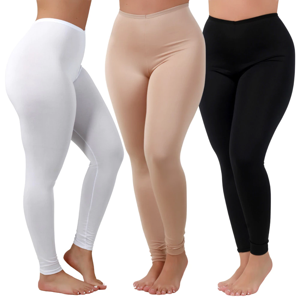 1, 2 ou 3 Calça Anágua Anti Atrito Segunda Pele Proteção Feminina Usar Por Baixo Evita Transparência