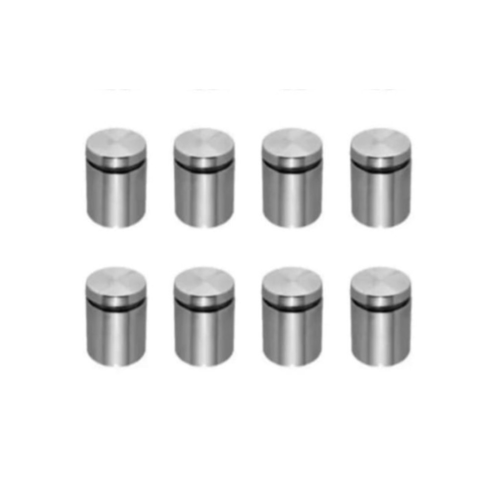 250 Prolongador Aço Inox  Vidro Madeira 25mm*25mm Escovado