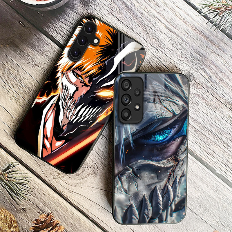 Bleach 05 Capa De Telefone De Vidro Para Samsung Galaxy A14 A16 A30 A22 A32 A33 A34 A40 A42 A55 4G A52 A53 A54 A70 A71 A