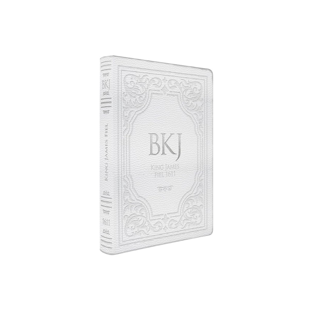 Bíblia King James Fiel 1611 | Extra Gigante | Capa Luxo Branca em Oferta na Shopee