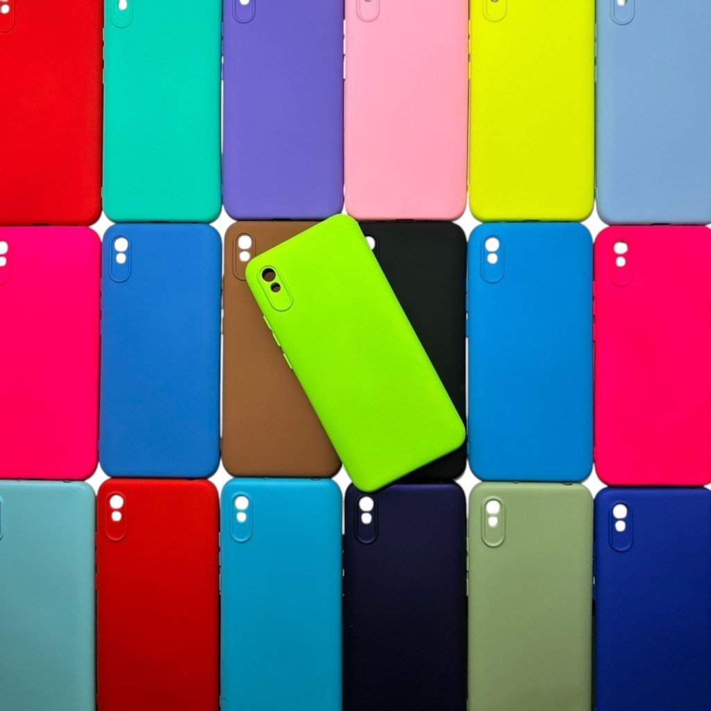 Capa Xiaomi Redmi 9A / 9i / 9AT Silicone Aveludada Protege Câmera Colorida Capinha Anti Impacto