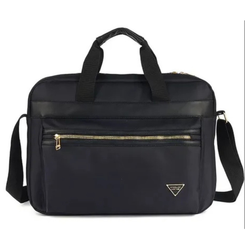 Pasta Executiva Polo King 3 Divisórias Notebook Preta Ex20070pk