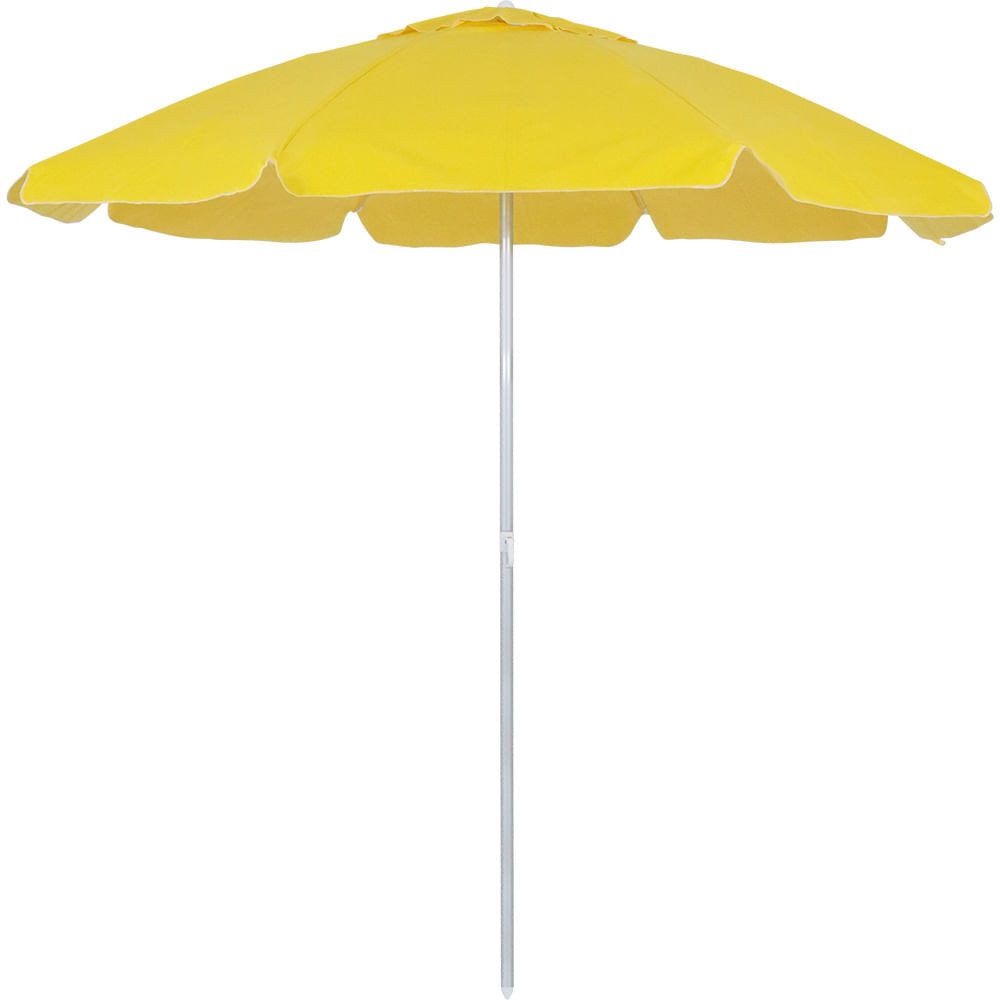 Guarda-sol em Bagum e Haste de Alumínio 2,00m Amarelo Bel em Oferta na Shopee