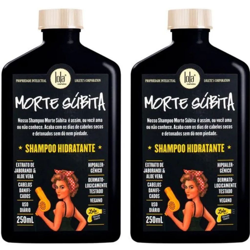 Kit 2 Unidades Lola Cosmetics - Shampoo 250ml Morte Súbita