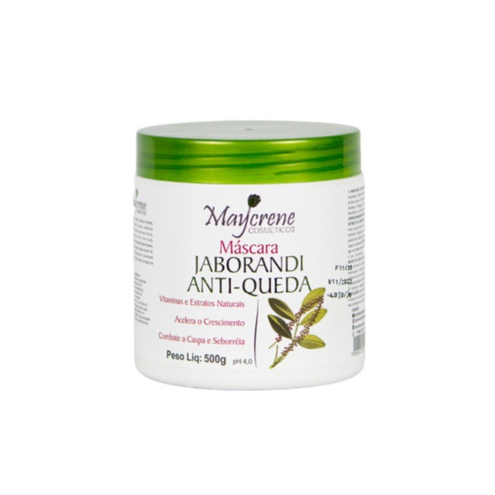 Máscara Jaborandi Maycrene 500g Anti queda, Acelera o Crescimento Combate a Caspa e a Seborreia em Oferta na Shopee
