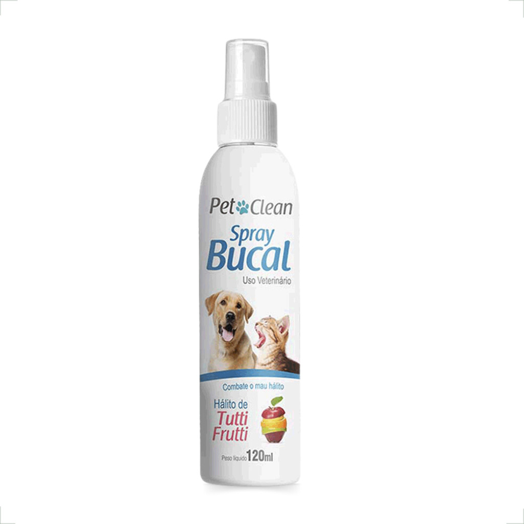 Spray Bucal Tutti-Frutti Pet Clean - 120mL em Oferta na Shopee