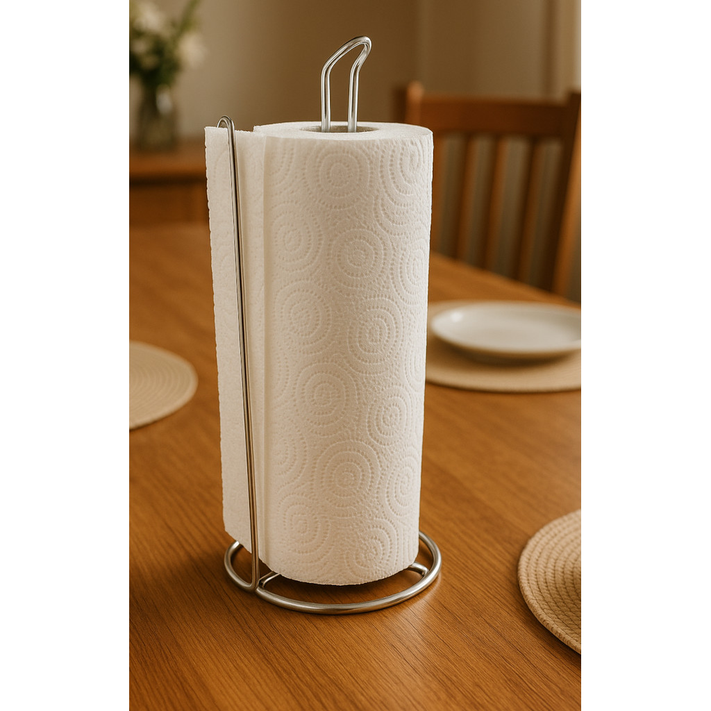 Suporte Porta Papel Toalha Mesa Bancada Aço Inox Resistente em Oferta na Shopee