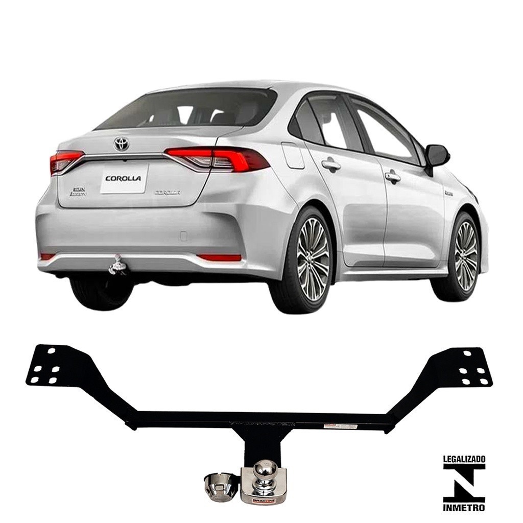 Engate Reboque Rabicho Fixo Corolla 2020 2021 2022 2023 2024 500Kg