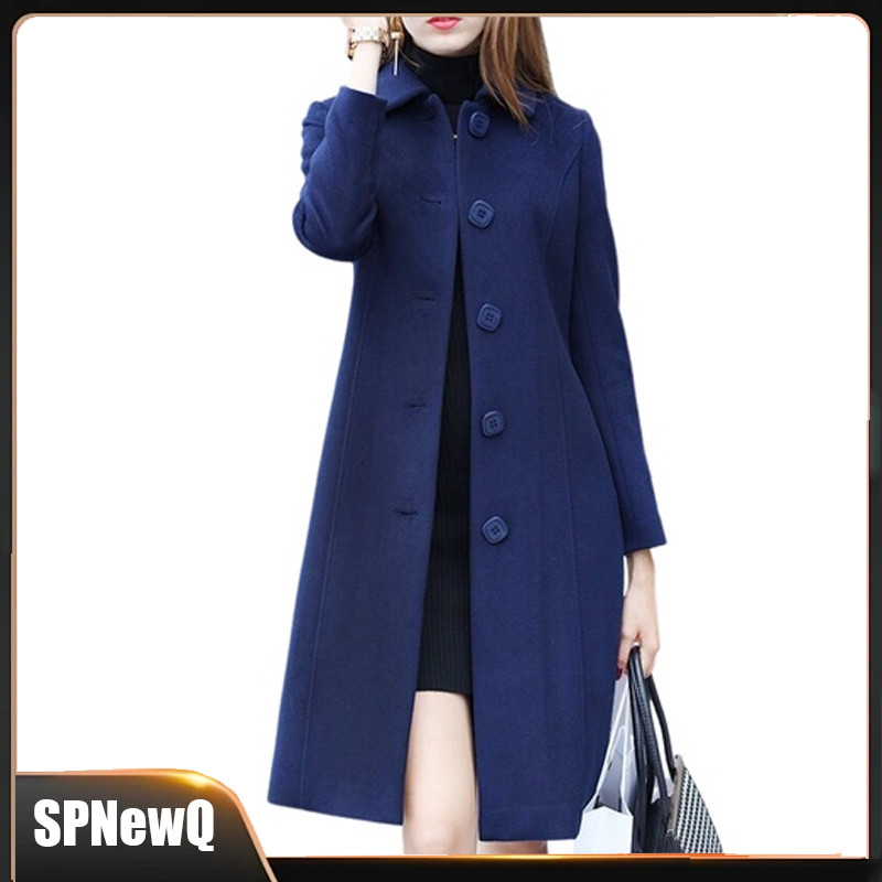 Casaco De Lã Feminino Inverno Longo Acinturado Frio SPNewQ PRONTA ENTREGA em Oferta na Shopee