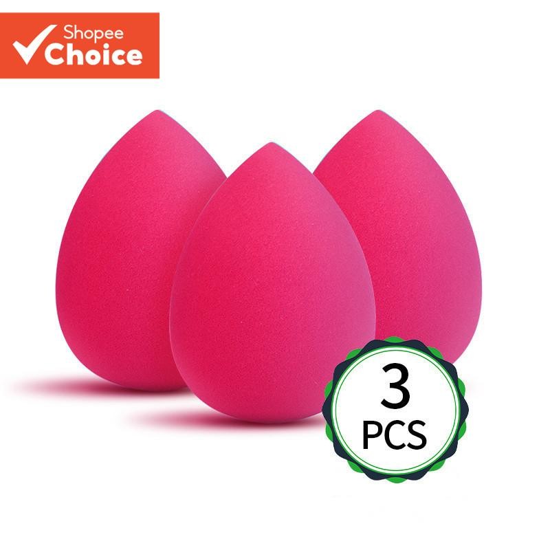 Esponja De Maquiagem 3 Peças Sopro Cosmético Profissional Para Base Corretivo Creme Beleza .