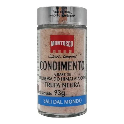 Sal do Himalaya com Trufa Italiano Montosco Sal Trufado 93 g
