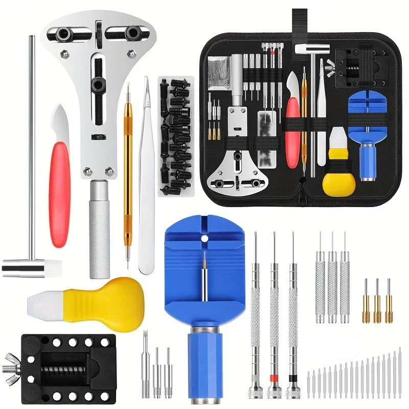 Kit 147pcs De Ferramentas Para Reparo E Manutenção De Relógios, Ferramenta Para Remoção De Pulseiras De Relógio