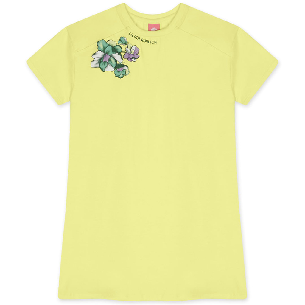 Vestido Manga Curta Infantil Feminino Lilica Ripilica em Oferta na Shopee