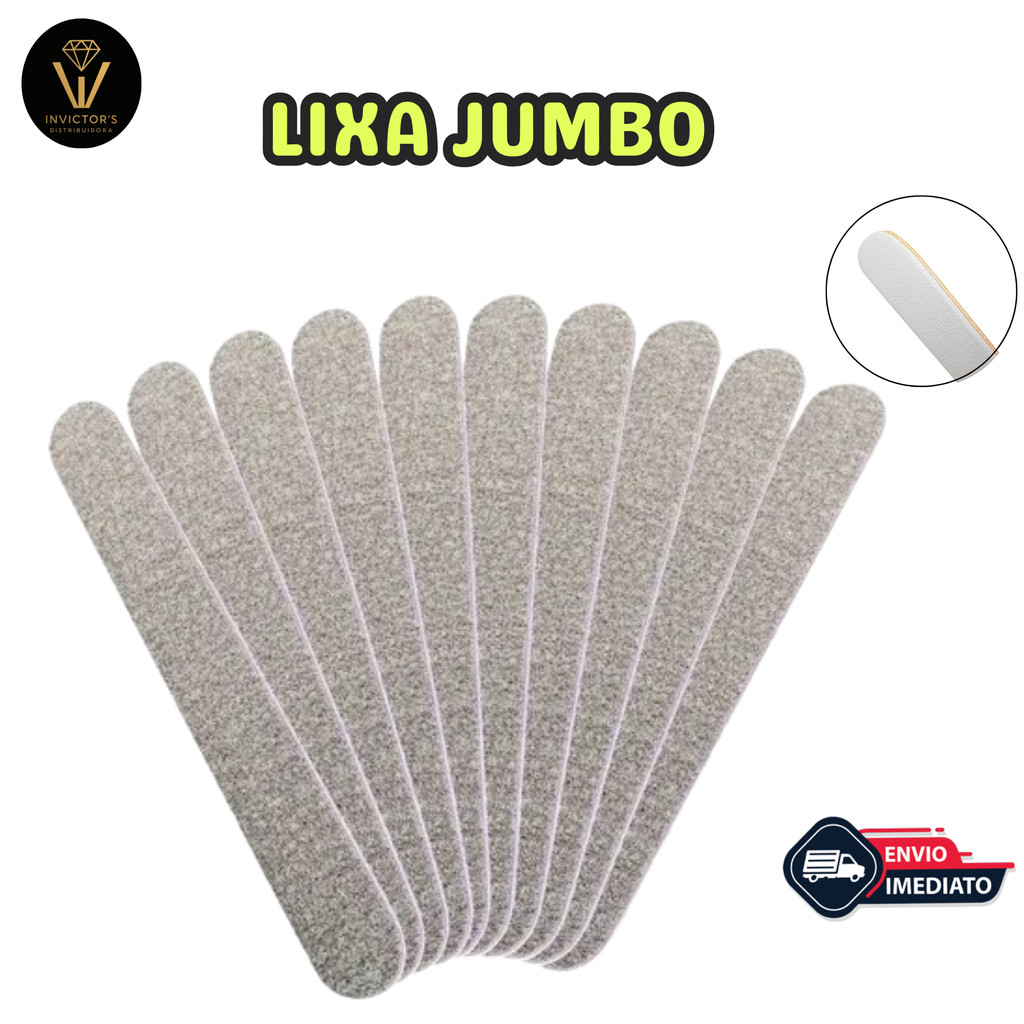 Lixa Jumbo  P/ Manicure acabamento de unhas Gel e Fibra de vidro