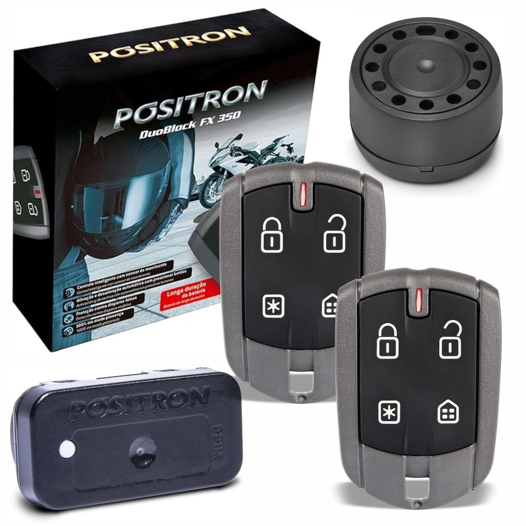 Alarme Positron Duoblock FX 350 G8 Chicote Dedicado Moto Bros 160 Modelo 2024 Em Diante em Oferta na Shopee