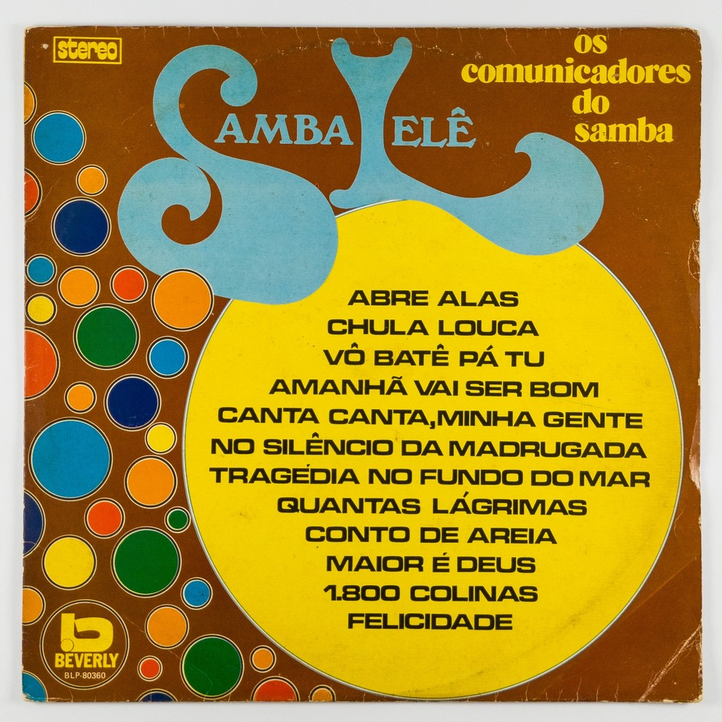 Disco Vinil LP Os Comunicadores do Samba Samba Lelê