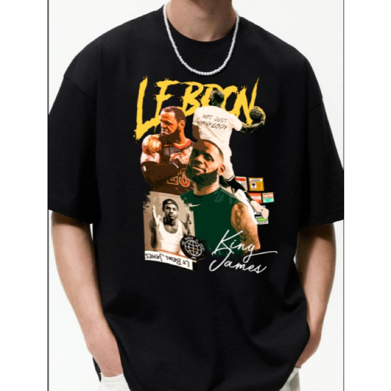 Camiseta Unissex Estampa Jogador Lebron James Basquete - Blusa 100% em Algodão - Envio Imediato - DR Bigorna