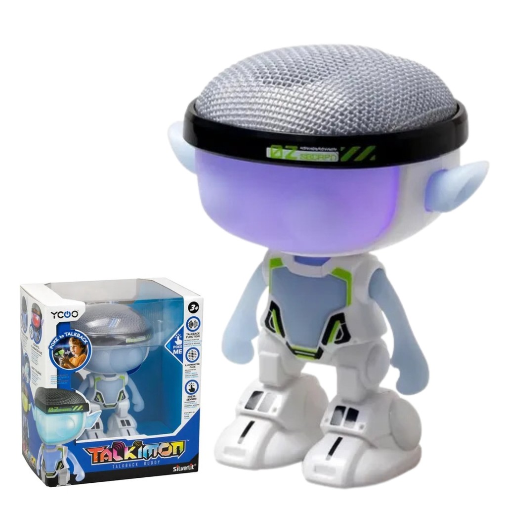 Boneco Robô Talkimon Repetição de Voz e Luz F0203-7 Fun em Oferta na Shopee