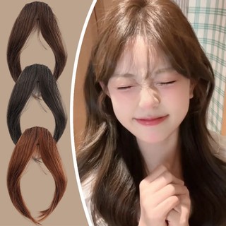 Peruca De Franja De Oito Caracteres-Falsa Na Testa-Cabelo De Clourse Invisível Natural-Extensão Com Clipe-Peça De-Ferram