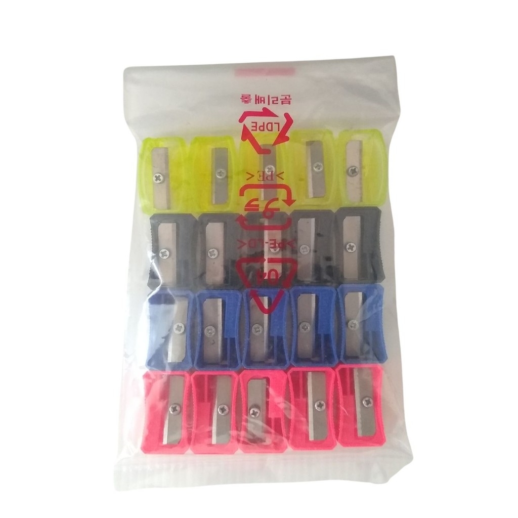 Kit com 20 Apontadores Coloridos – Práticos e Duráveis!