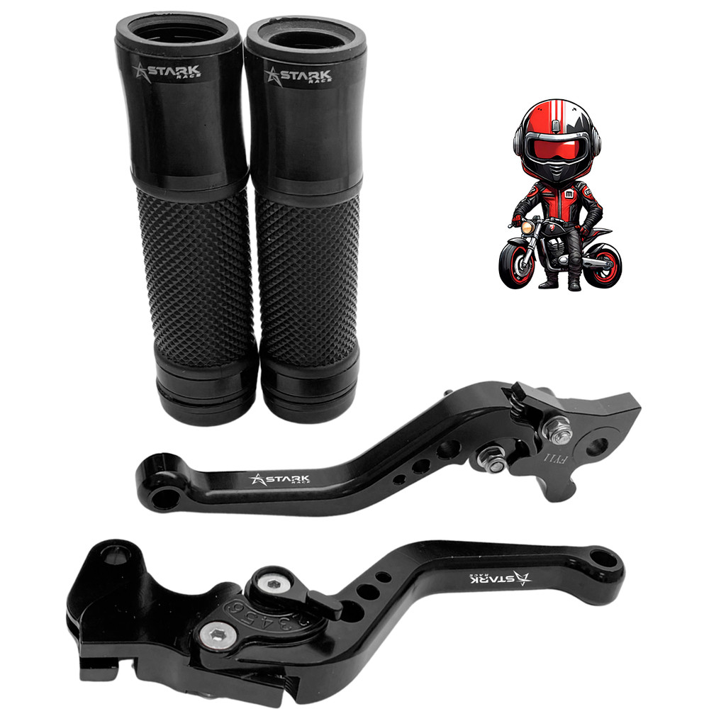 Kit Manete Manopla Esportivo Lander 250 Xtz Motard X Ybr Factor 125