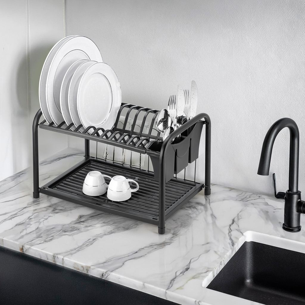 Detalhes do Escorredor Louça Gaivota Pia Aço Duplo Black Organização Cozinha Arthi